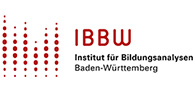 Logo des Institut für Bildungsanalysen Baden-Württemberg in den Grundfarben rot und schwarz.