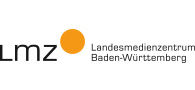 Logo des Landesmedienzentrum Baden-Württemberg (LMZ) mit den Grundfarben schwar und orange.