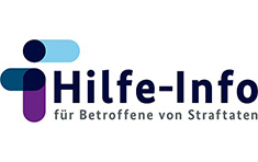 Logo der Organisation "Hilfe-Info- für Betroffene von Straftaten."
